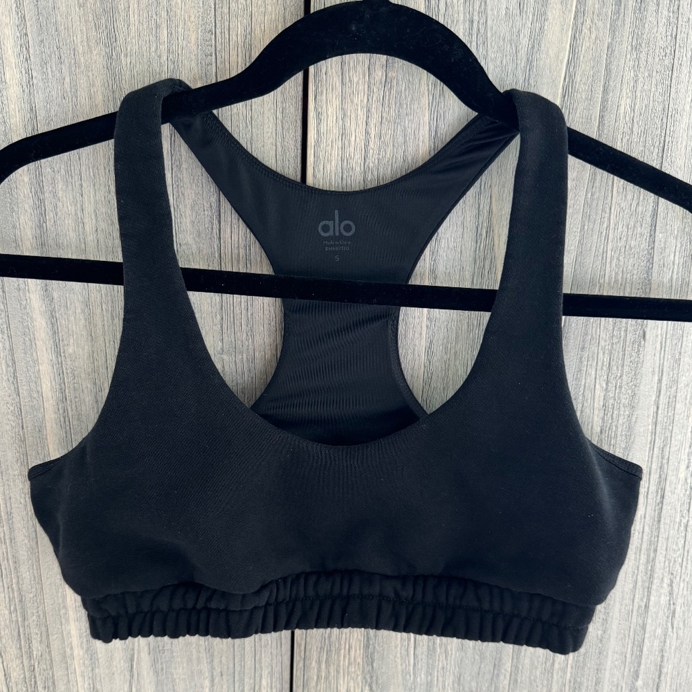 Alo Scoop Neck Sweatshirt Sports Bra